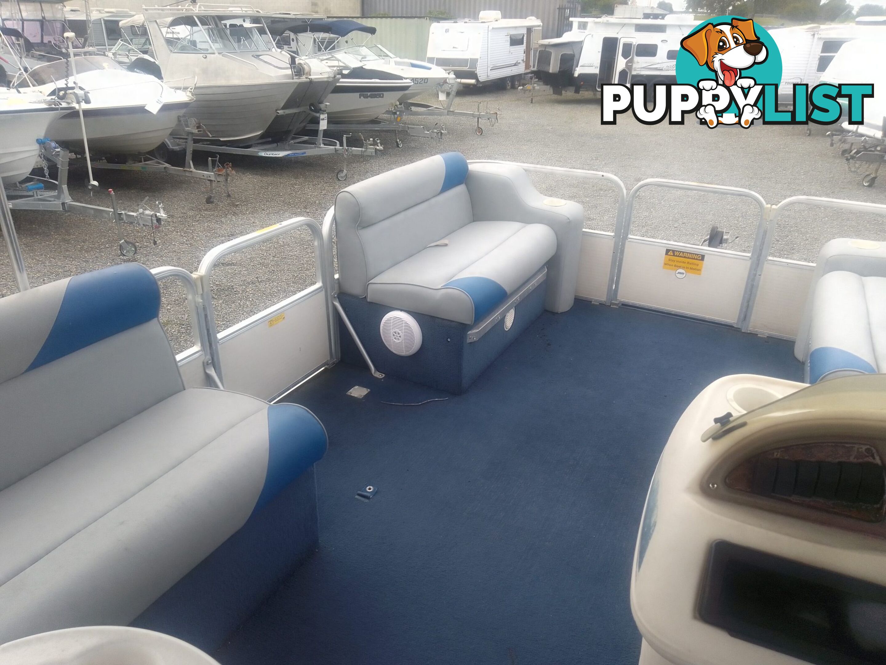 USED 2003 SWEETWATER CHALLENGER 180SE PONTOON BOAT WITH A 2019 SUZUKI 4 STROKE OUTBOARD