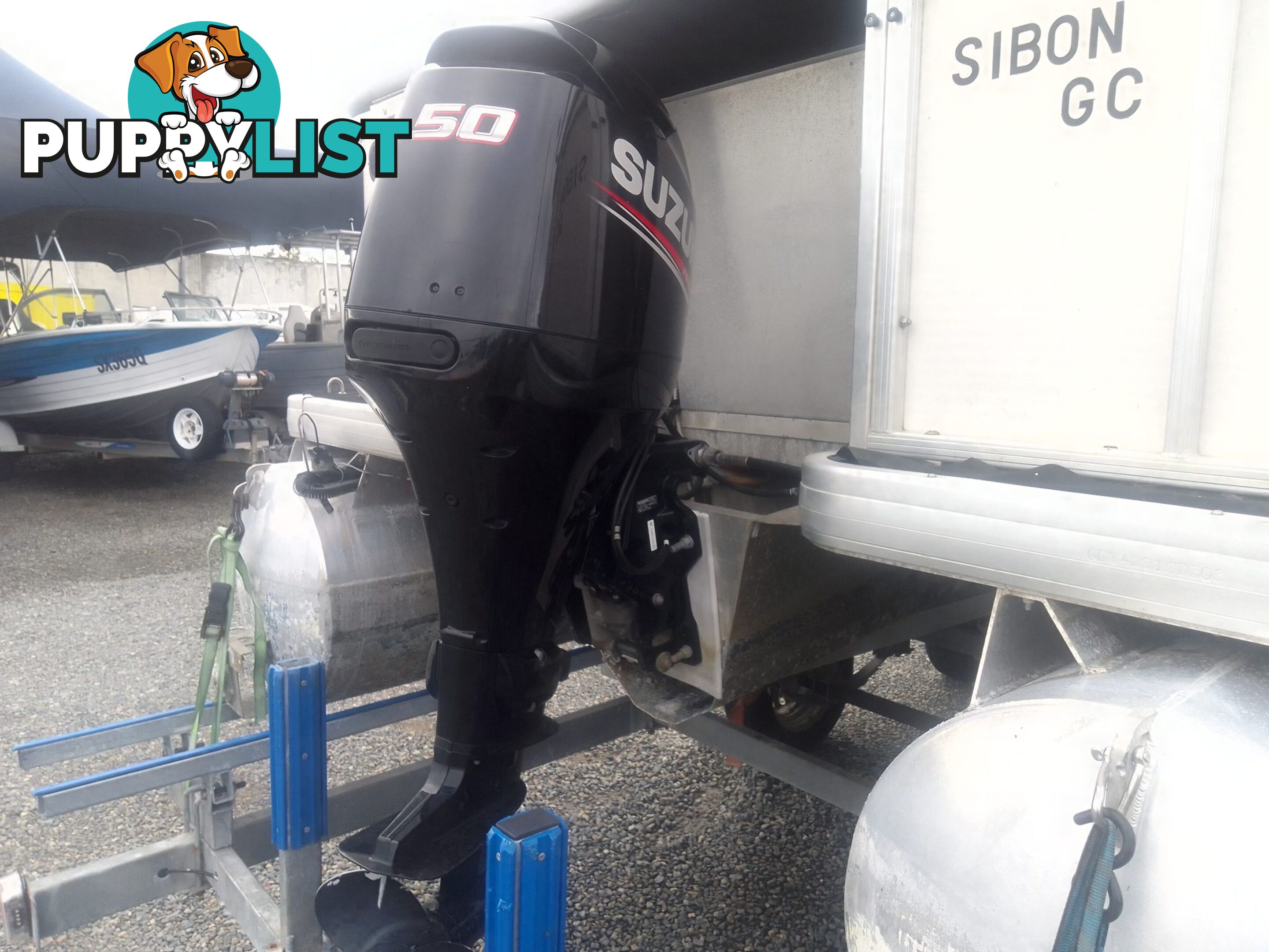 USED 2003 SWEETWATER CHALLENGER 180SE PONTOON BOAT WITH A 2019 SUZUKI 4 STROKE OUTBOARD