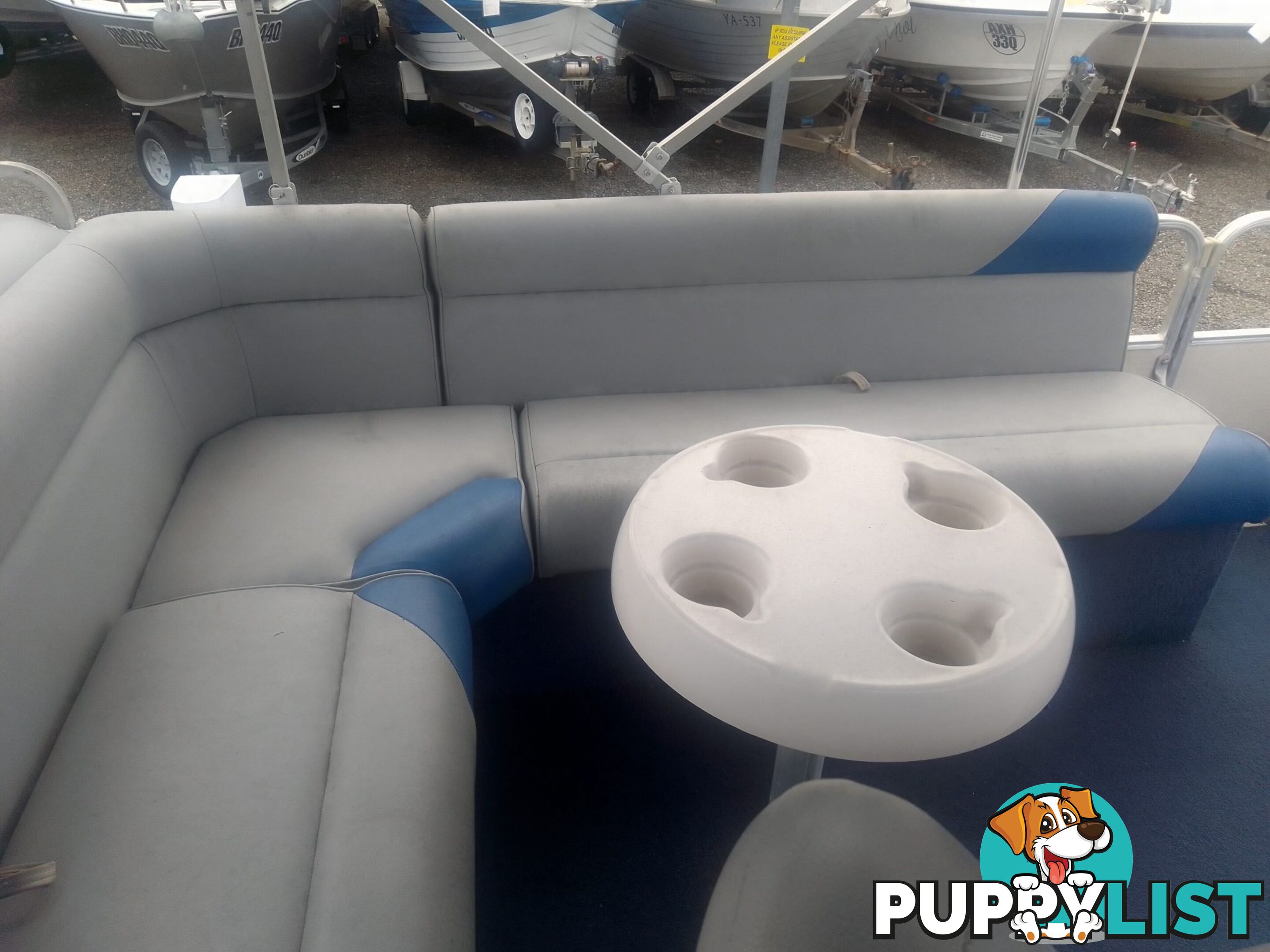 USED 2003 SWEETWATER CHALLENGER 180SE PONTOON BOAT WITH A 2019 SUZUKI 4 STROKE OUTBOARD
