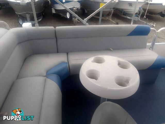 USED 2003 SWEETWATER CHALLENGER 180SE PONTOON BOAT WITH A 2019 SUZUKI 4 STROKE OUTBOARD