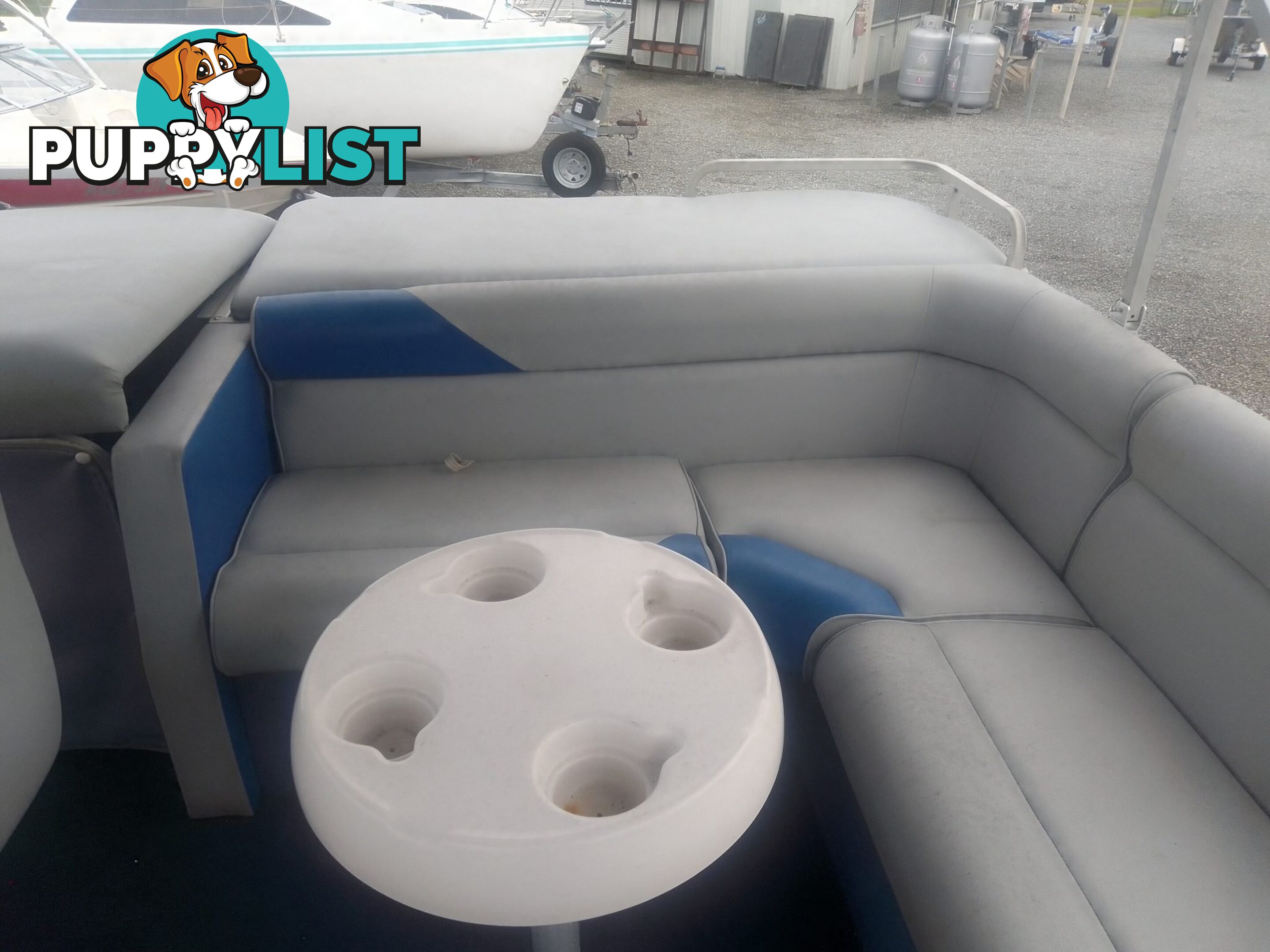USED 2003 SWEETWATER CHALLENGER 180SE PONTOON BOAT WITH A 2019 SUZUKI 4 STROKE OUTBOARD