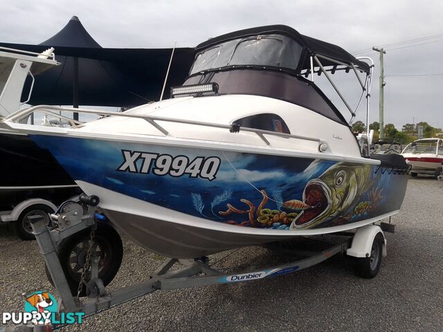 2015 STESSCO 520 WINDSTORM 5.2MTR HALF CABIN 115HP YAMAHA 4 STROKE ON TRAILER