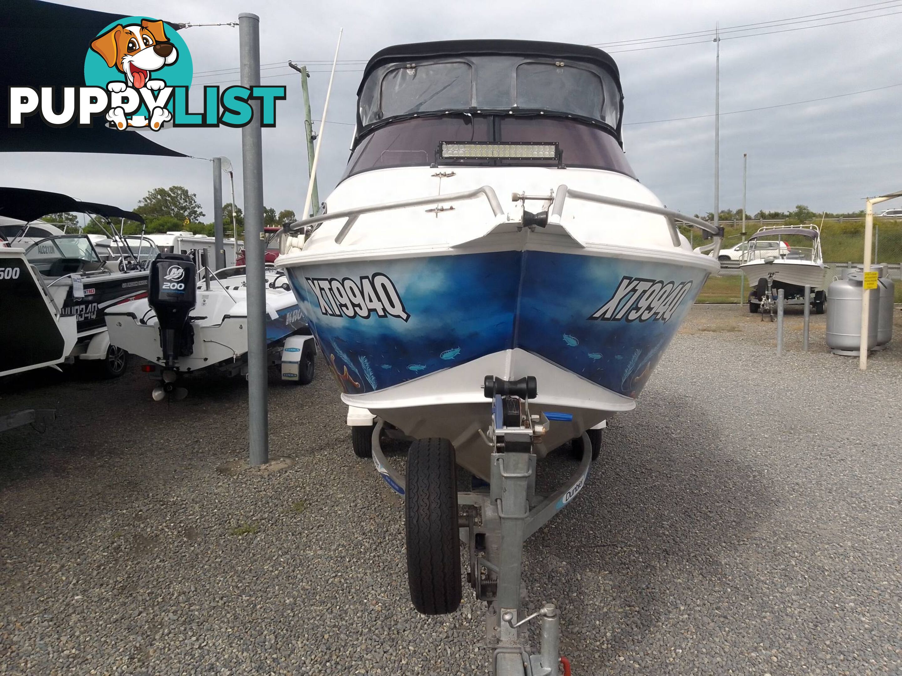 2015 STESSCO 520 WINDSTORM 5.2MTR HALF CABIN 115HP YAMAHA 4 STROKE ON TRAILER