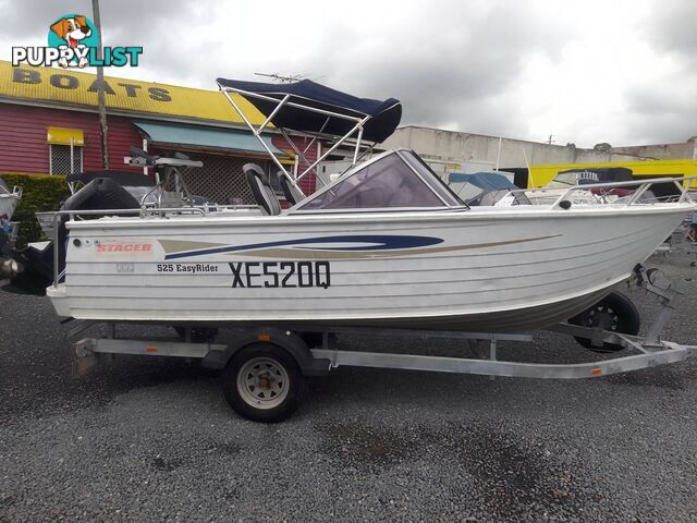 STACER EASYRIDER BOWRIDER-90HP MERCURY 2 STROKE OUTBOARD AND TRAILER