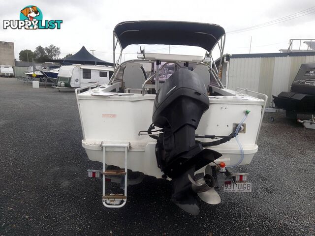 STACER EASYRIDER BOWRIDER-90HP MERCURY 2 STROKE OUTBOARD AND TRAILER