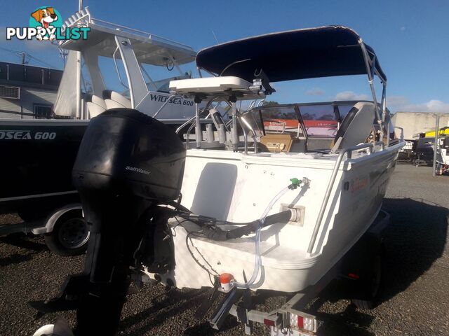 STACER EASYRIDER BOWRIDER-90HP MERCURY 2 STROKE OUTBOARD AND TRAILER