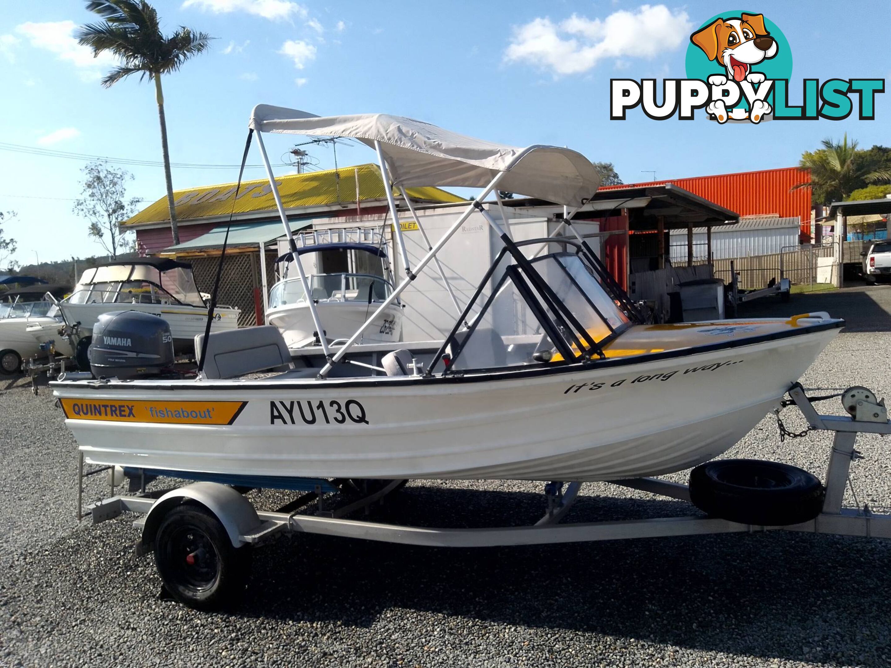 QUINTREX 430 FISHABOUT -50HP YAMAHA 4 STROKE AND TRAILER