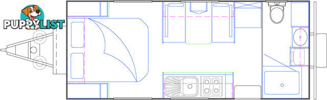 NDC 18'6" RD EXPEDITION XL OFF ROAD CARAVAN  NEW DESIGN CARAVANS