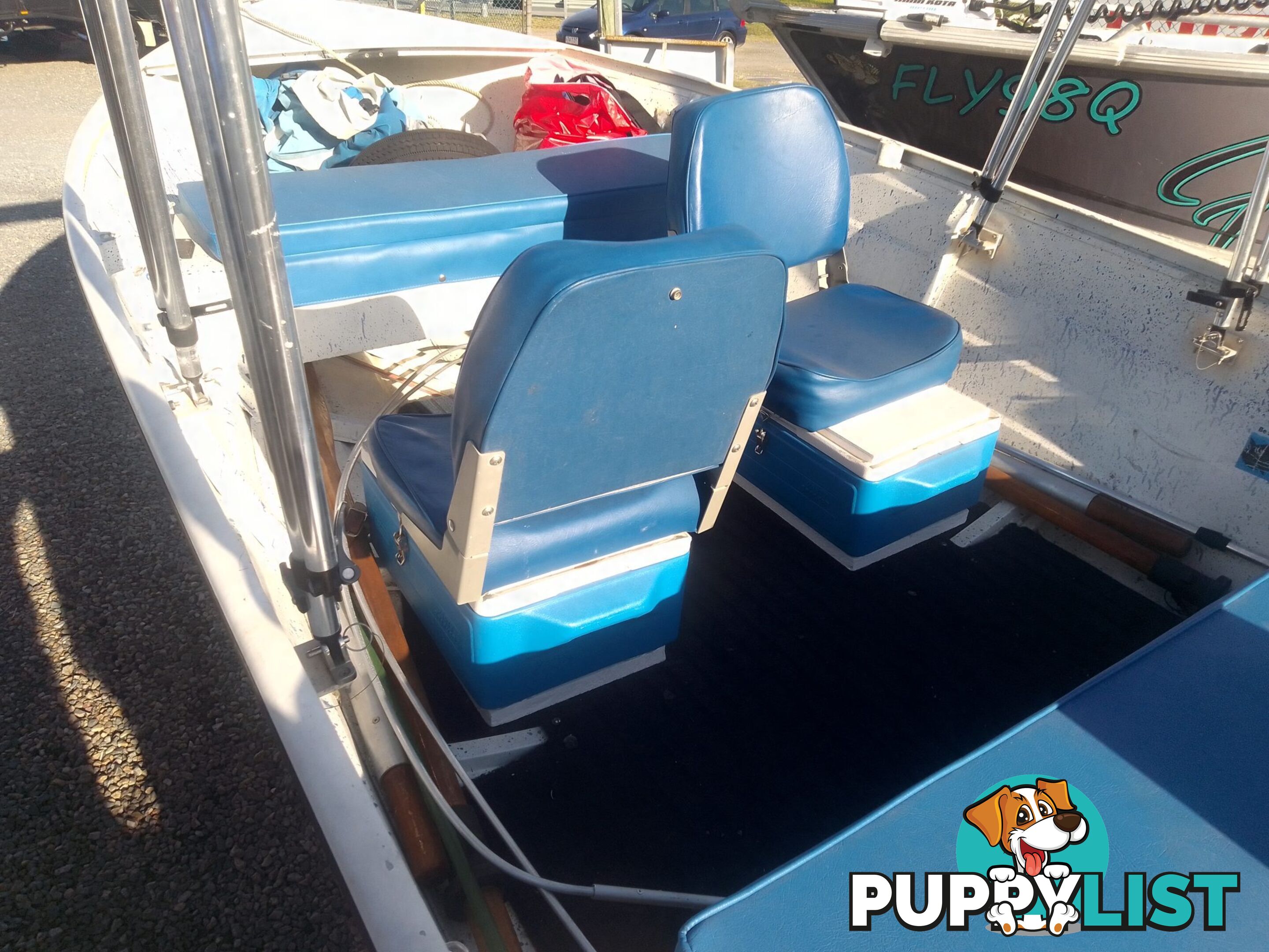 USED 2006 STESSL 3.8M OPEN DINGHY ON A 2007 BELCO TRAILER WITH A 2008 MODEL MERCURY 25HP OUTBOARD