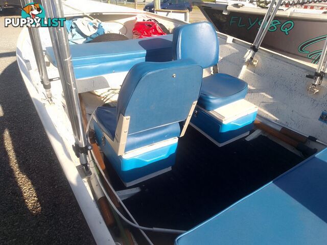 USED 2006 STESSL 3.8M OPEN DINGHY ON A 2007 BELCO TRAILER WITH A 2008 MODEL MERCURY 25HP OUTBOARD