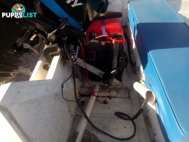 USED 2006 STESSL 3.8M OPEN DINGHY ON A 2007 BELCO TRAILER WITH A 2008 MODEL MERCURY 25HP OUTBOARD
