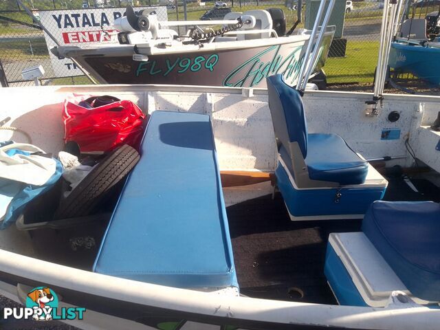 USED 2006 STESSL 3.8M OPEN DINGHY ON A 2007 BELCO TRAILER WITH A 2008 MODEL MERCURY 25HP OUTBOARD