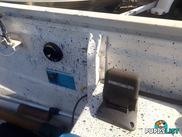 USED 2006 STESSL 3.8M OPEN DINGHY ON A 2007 BELCO TRAILER WITH A 2008 MODEL MERCURY 25HP OUTBOARD