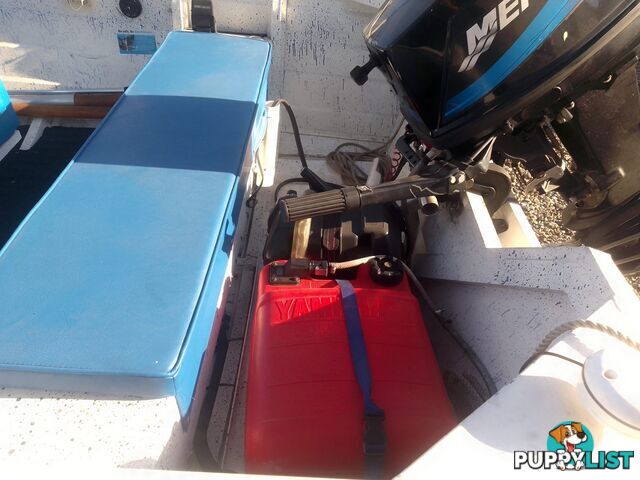 USED 2006 STESSL 3.8M OPEN DINGHY ON A 2007 BELCO TRAILER WITH A 2008 MODEL MERCURY 25HP OUTBOARD