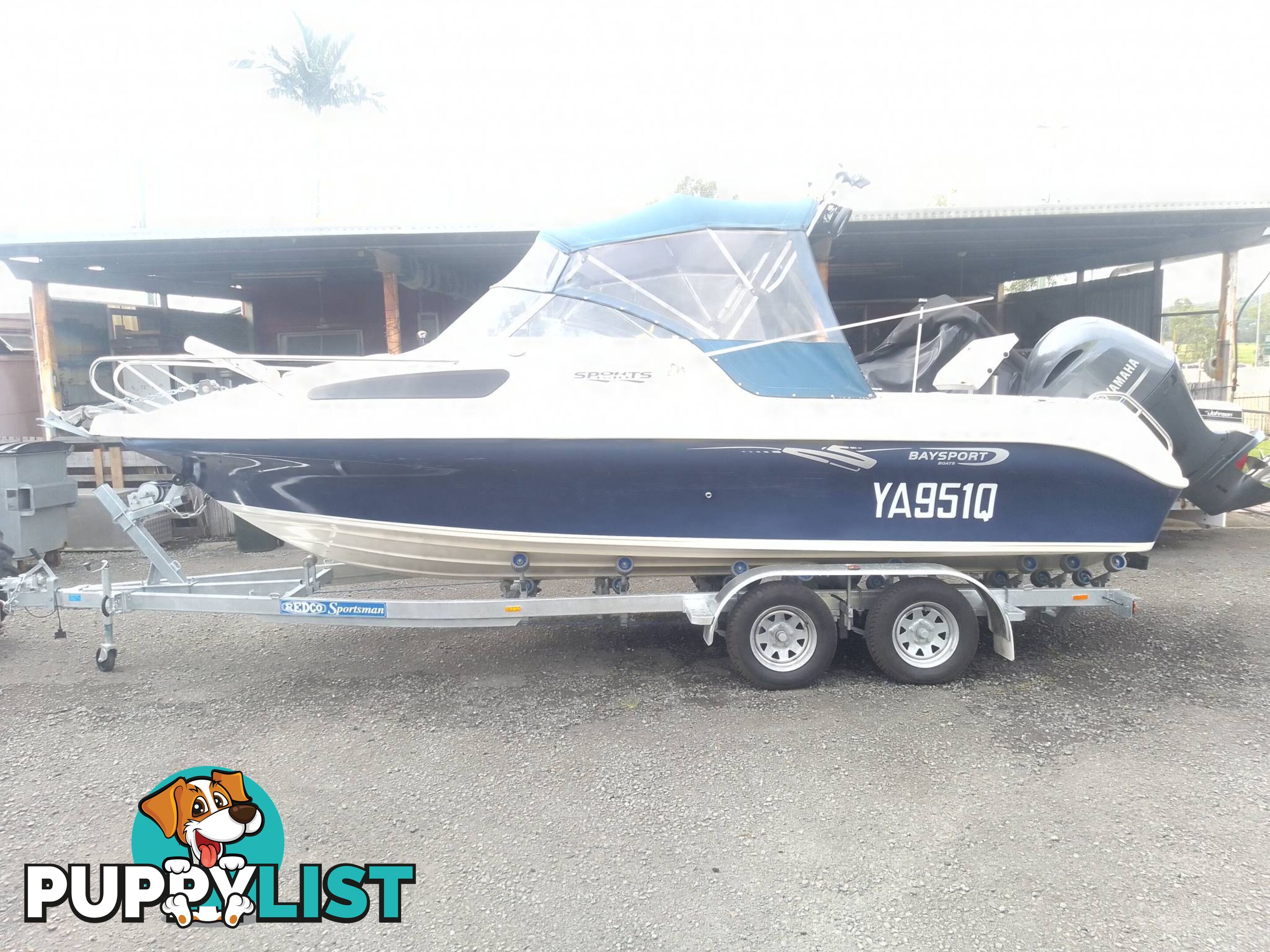 BAYSPORT BOATS 640 SPORT 1/2 CABIN 6.4M-175HP YAMAHA 4 STROKE AND TRAILER