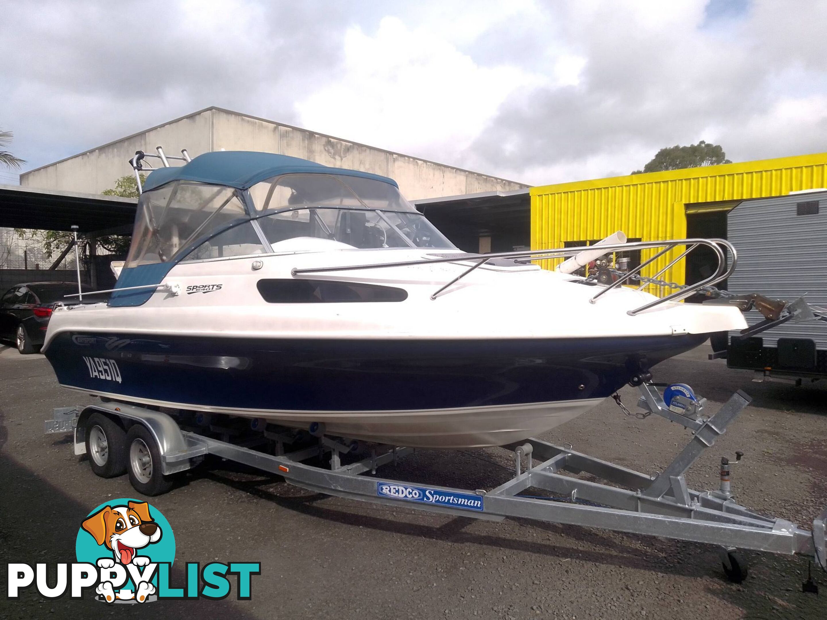 BAYSPORT BOATS 640 SPORT 1/2 CABIN 6.4M-175HP YAMAHA 4 STROKE AND TRAILER