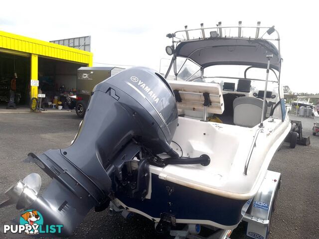 BAYSPORT BOATS 640 SPORT 1/2 CABIN 6.4M-175HP YAMAHA 4 STROKE AND TRAILER