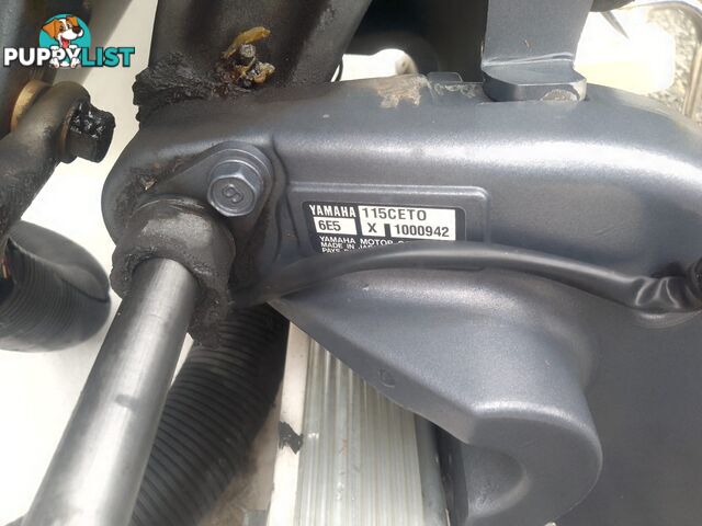 USED 2001 HAINES HUNTER 530 HALF CABIN ON A 2002 TINKA MULTI ROLLER TRAILER WITH A 115HP YAMAHA OUTBOARD.