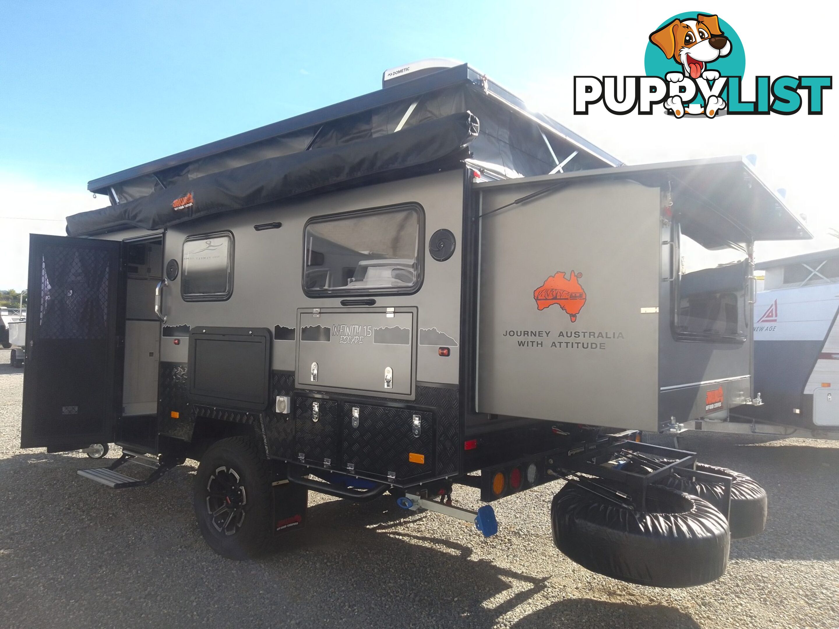 USED 2023 JAWA INFINITY 15 ESCAPE HYBRID SINGLE AXLE OFF ROAD CARAVAN