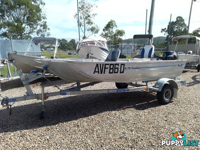 BLUE FIN ALUMINIUM TREKKER 375 DINGHY-15HP SUZUKI AND TRAILER