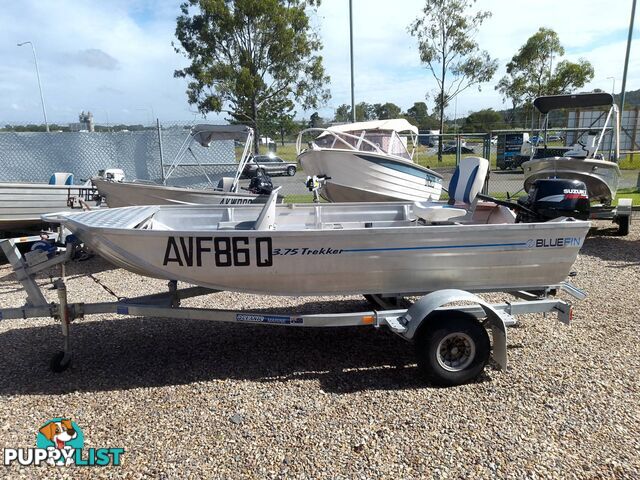 BLUE FIN ALUMINIUM TREKKER 375 DINGHY-15HP SUZUKI AND TRAILER