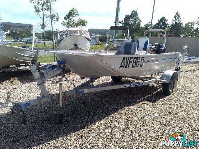 BLUE FIN ALUMINIUM TREKKER 375 DINGHY-15HP SUZUKI AND TRAILER