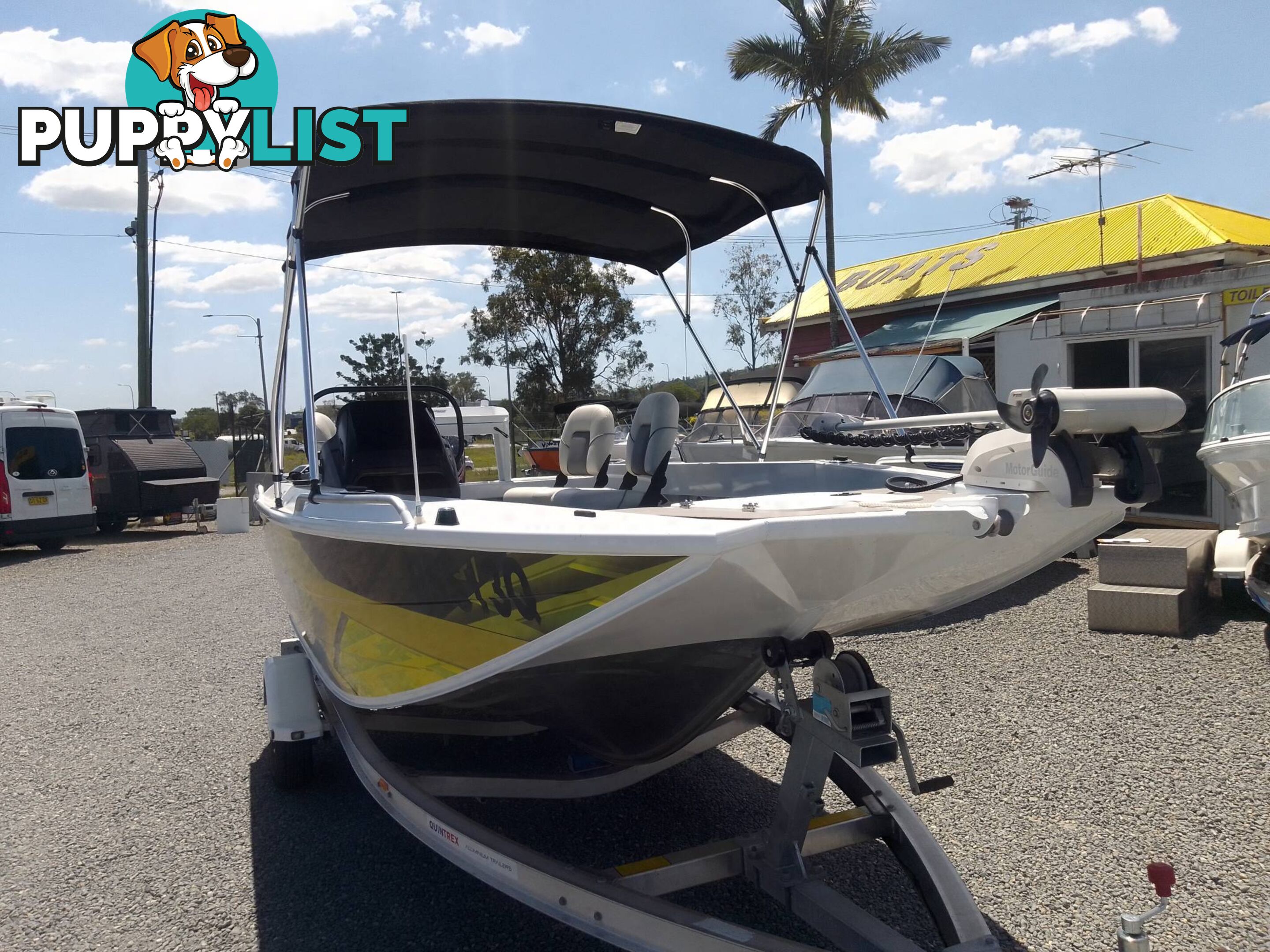 QUINTREX FRONTIER 510 CENTRE CONSOLE 5.1M RUNABOUT-MERCURY PRO 115HP 4 STROKE AND ALLOY TRAILER