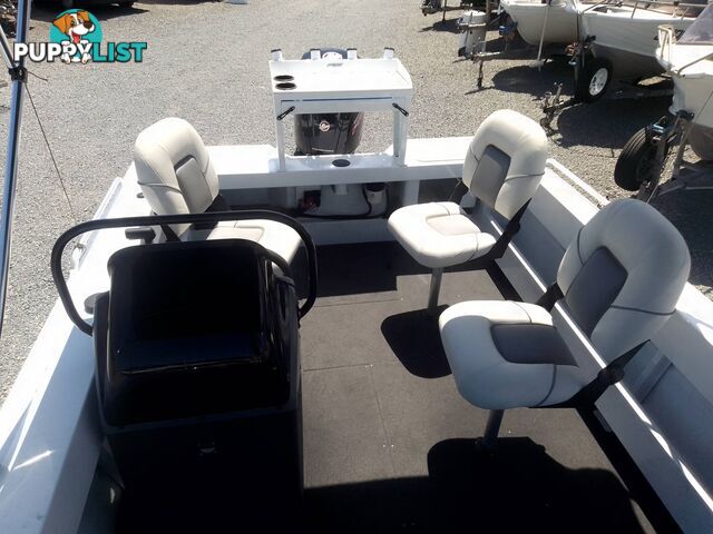 QUINTREX FRONTIER 510 CENTRE CONSOLE 5.1M RUNABOUT-MERCURY PRO 115HP 4 STROKE AND ALLOY TRAILER