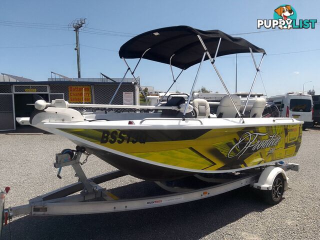 QUINTREX FRONTIER 510 CENTRE CONSOLE 5.1M RUNABOUT-MERCURY PRO 115HP 4 STROKE AND ALLOY TRAILER