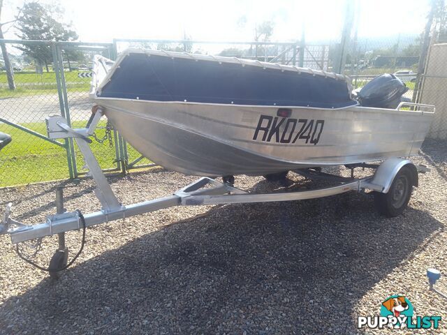 USED 2001 SEAJAY NOMAD 3.95M OPEN DINGHY WITH A 2023 MODEL YAMAHA 25HP 4 STROKE ENGINE ON A 2003 SEALINK BOAT TRAILER