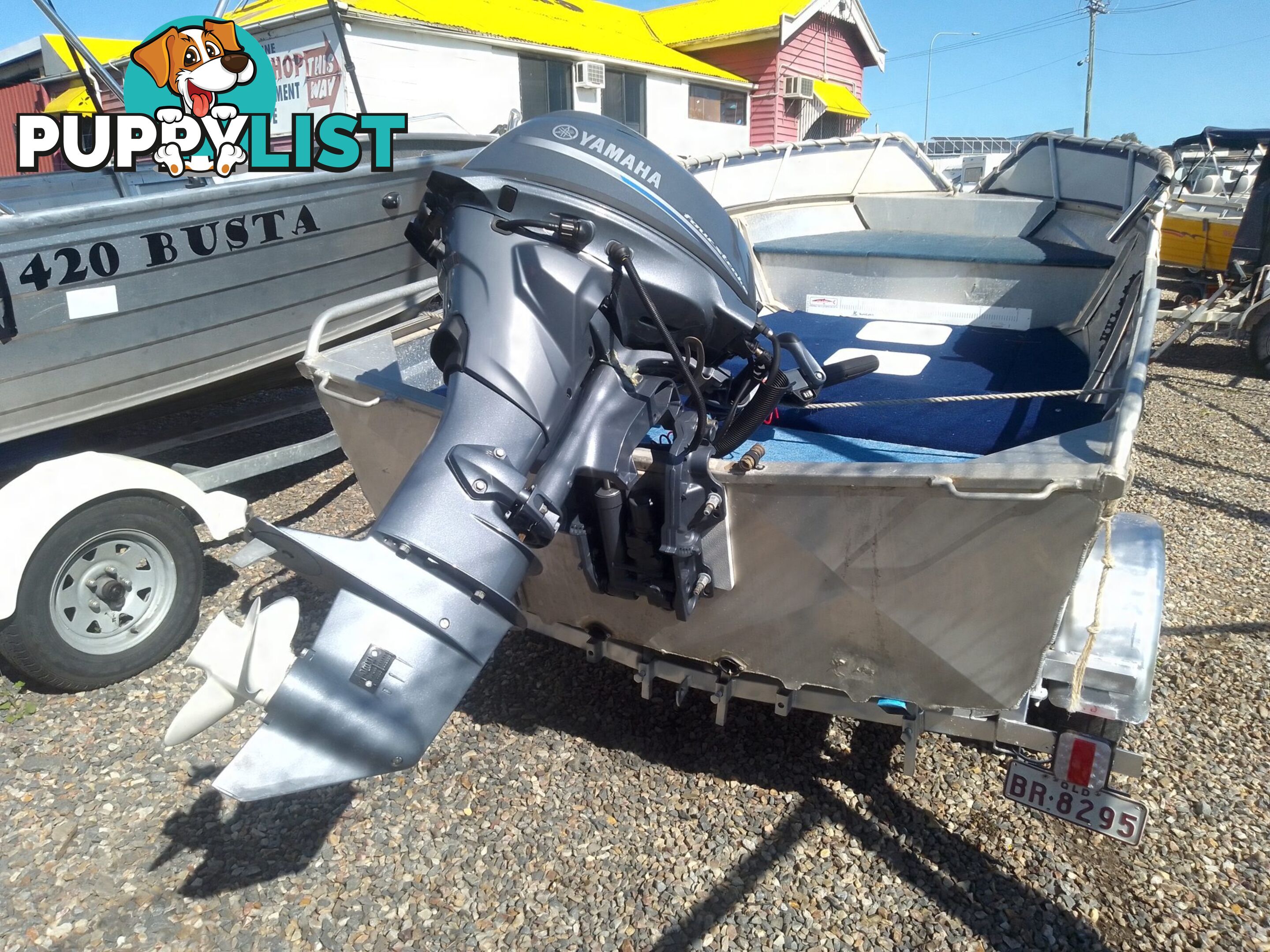 USED 2001 SEAJAY NOMAD 3.95M OPEN DINGHY WITH A 2023 MODEL YAMAHA 25HP 4 STROKE ENGINE ON A 2003 SEALINK BOAT TRAILER