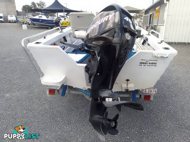 QUINTREX TOP ENDER 430 RUNABOUT-MERCURY 40HP 4 STROKE AND TRAILER