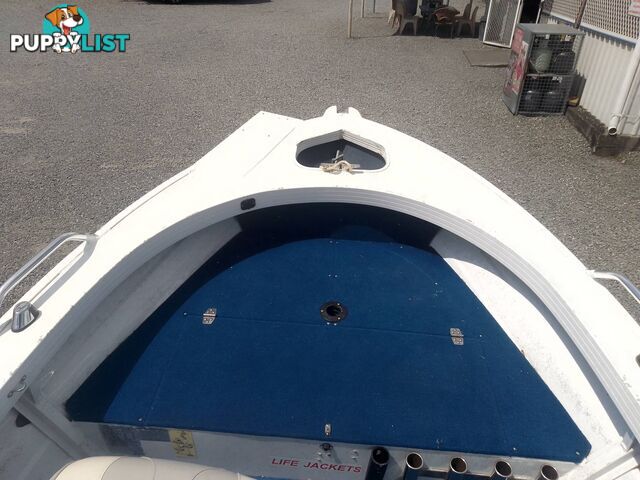 QUINTREX TOP ENDER 430 RUNABOUT-MERCURY 40HP 4 STROKE AND TRAILER