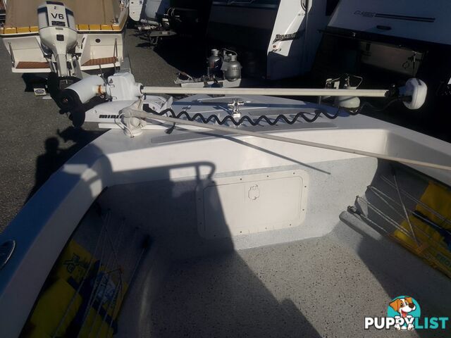 USED 2012 BONITO 560 CENTRE CONSOLE WITH A 2016 150HP EVINRUDE ETEC OUTBOARD ON A 2016 MAYFAIR MARINE DUAL AXLE TRAILER