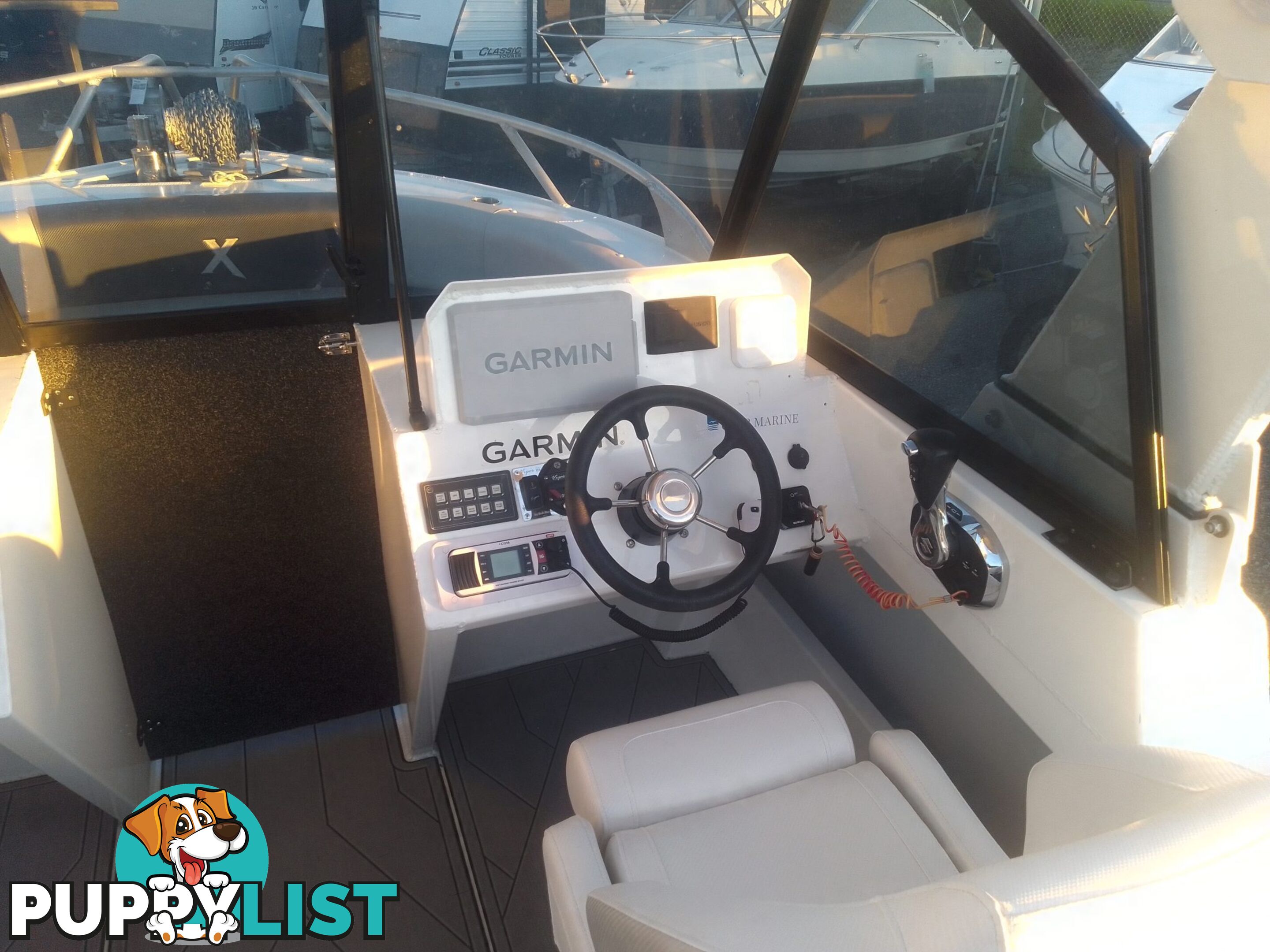 USED 2022 FORMOSA SRT PRO 565 CENTRE CONSOLE ON A 2022 DUNBIER DUAL AXLE TRAILER WITH A 2022 SUZUKI 4 STROKE 175HP OUTBOARD