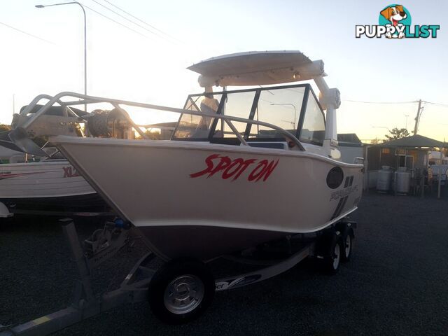 USED 2022 FORMOSA SRT PRO 565 CENTRE CONSOLE ON A 2022 DUNBIER DUAL AXLE TRAILER WITH A 2022 SUZUKI 4 STROKE 175HP OUTBOARD