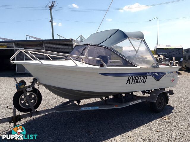 QUINTREX ESCAPE 455 RUNABOUT-50HP YAMAHA 2 STROKE AND TRAILER