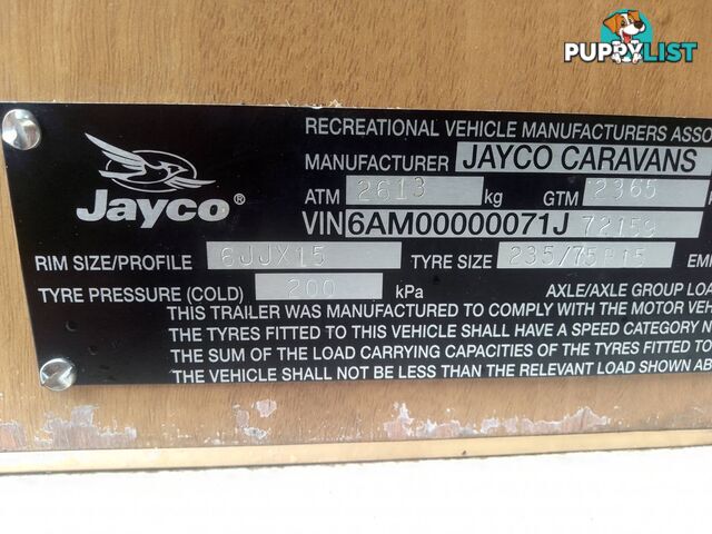 2007 JAYCO EXPANDA OUTBACK SEMI OFF ROAD DUAL AXLE CARAVAN