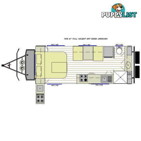 19Â6 FT OFF ROAD CARAVAN