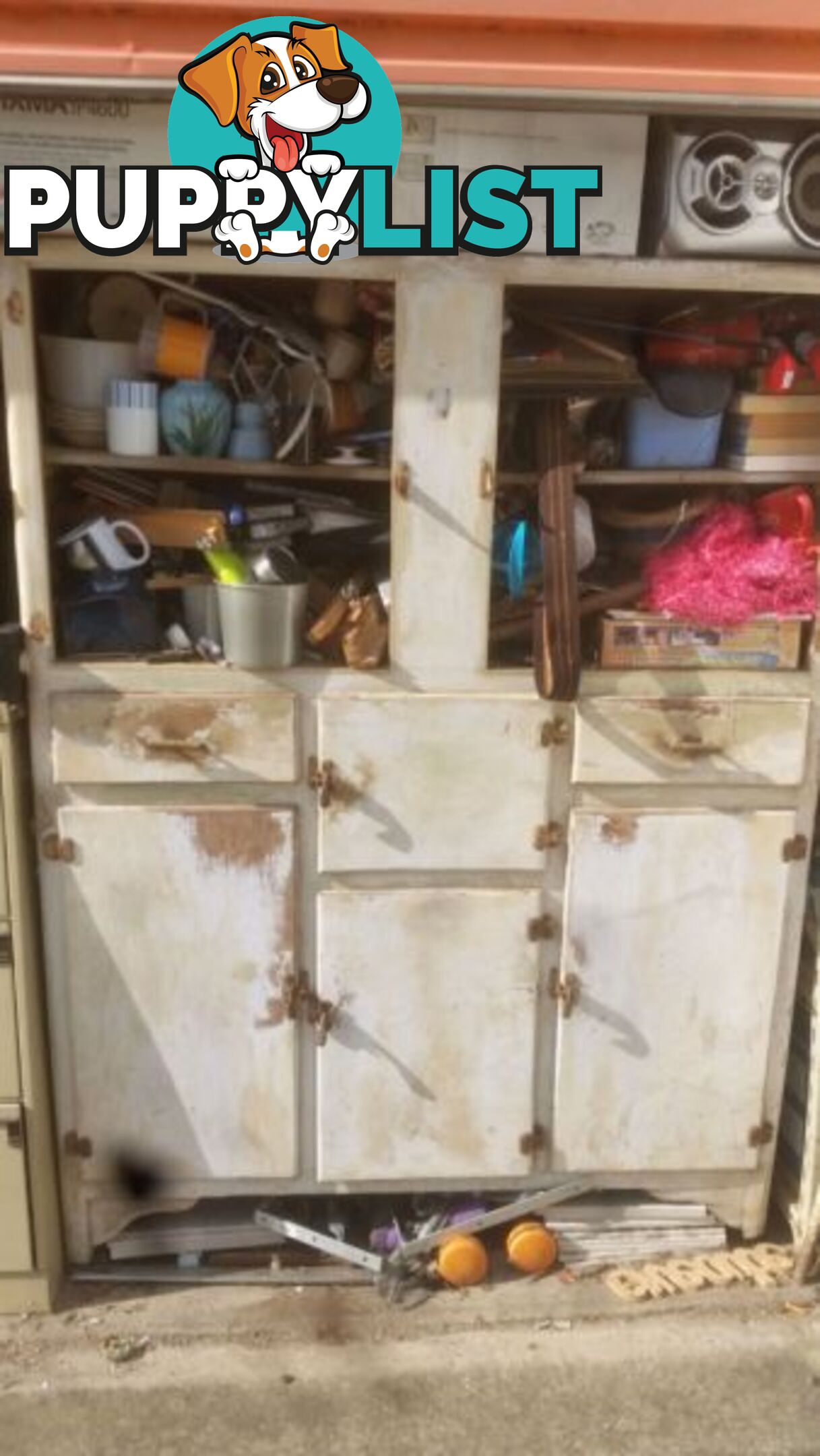 VINTAGE 1940s KITCHEN PINE DRESSER