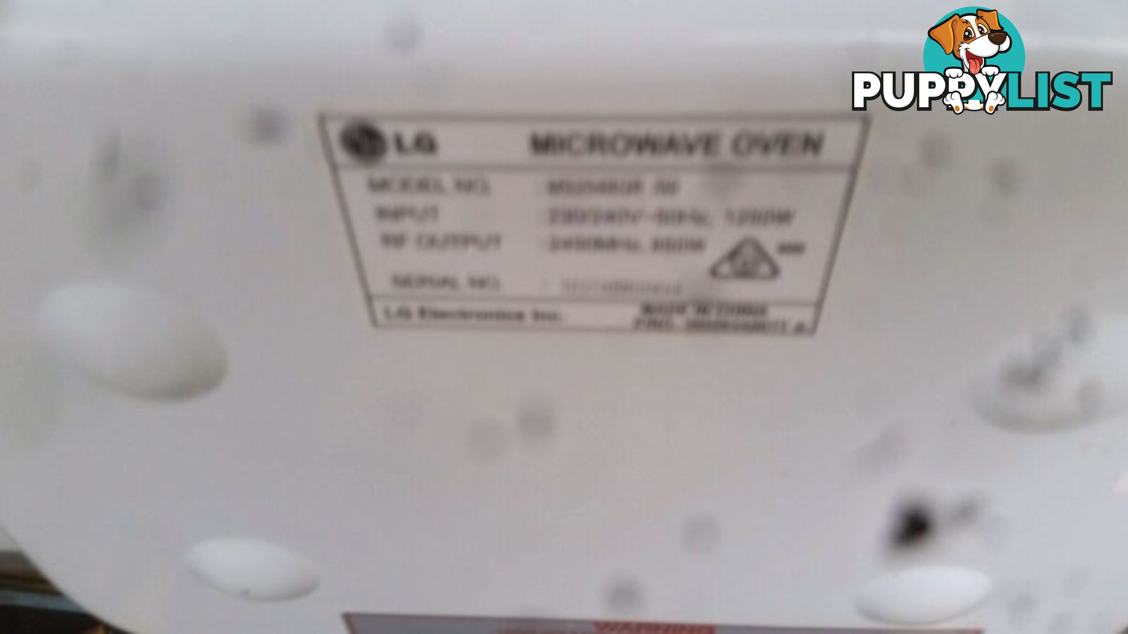 MICROWAVE LG 1250W WORKING