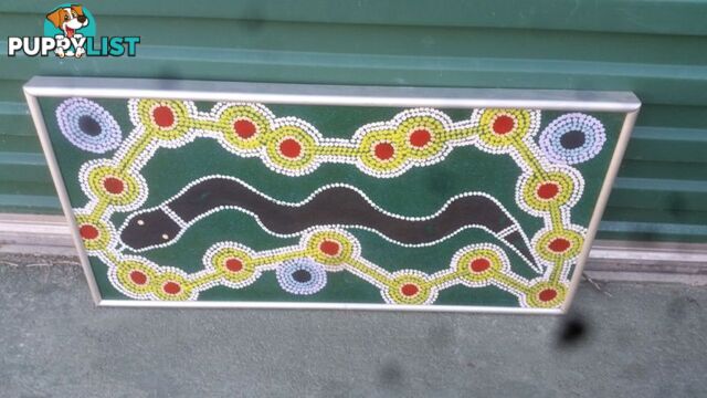 ABORIGINAL DOT PAINTING UNSIGNED