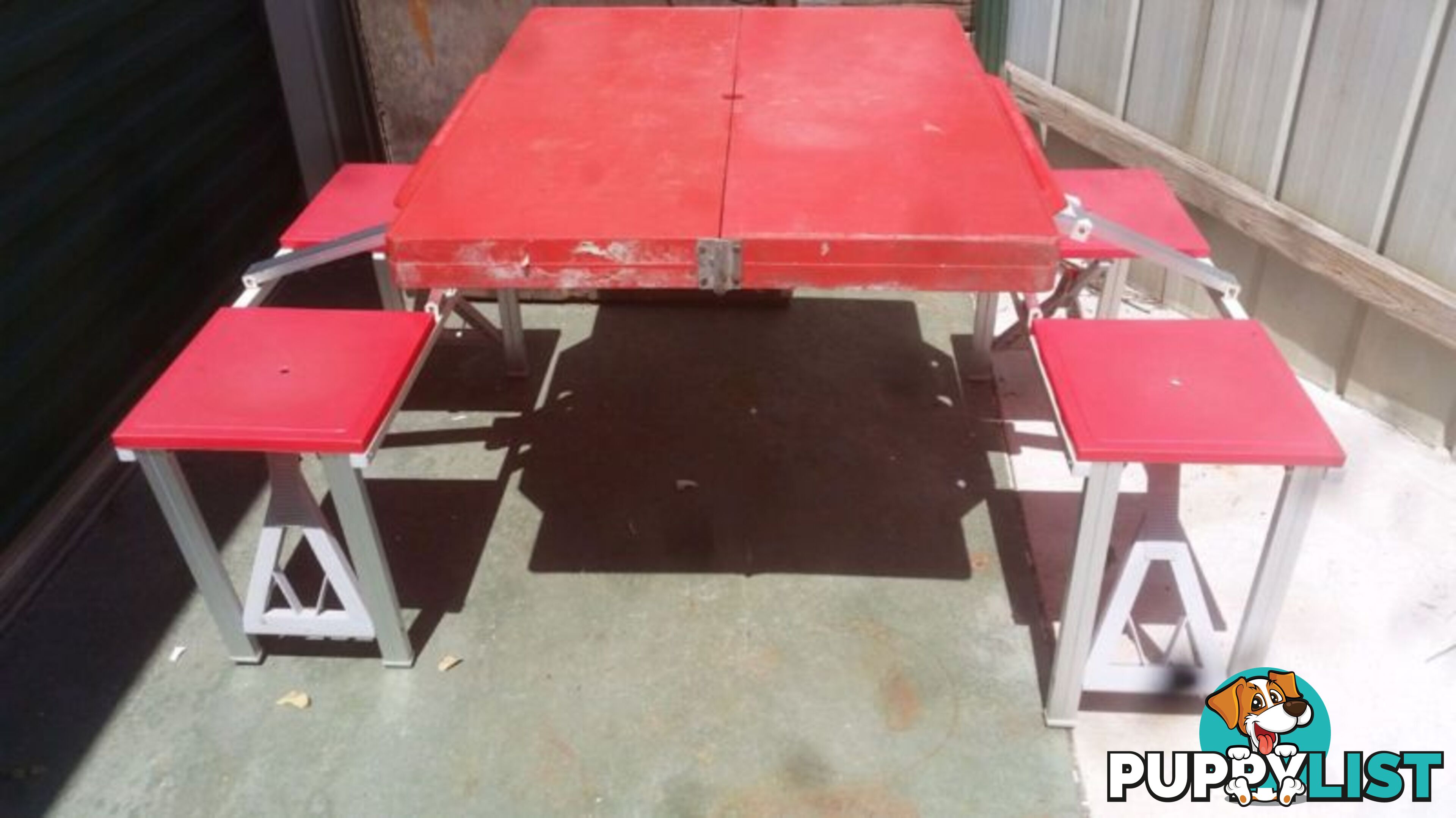 CAMP TABLE +2 BENCH SEATS FOLDING