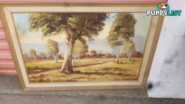 FRAMED PAINTING COUNTRY