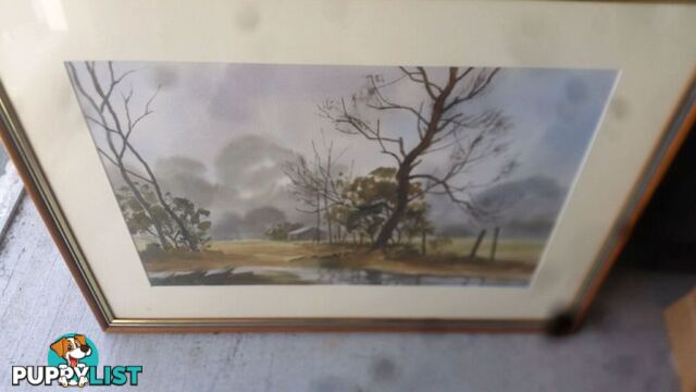 DON HAMILTON WATERCOLOUR FRAMED