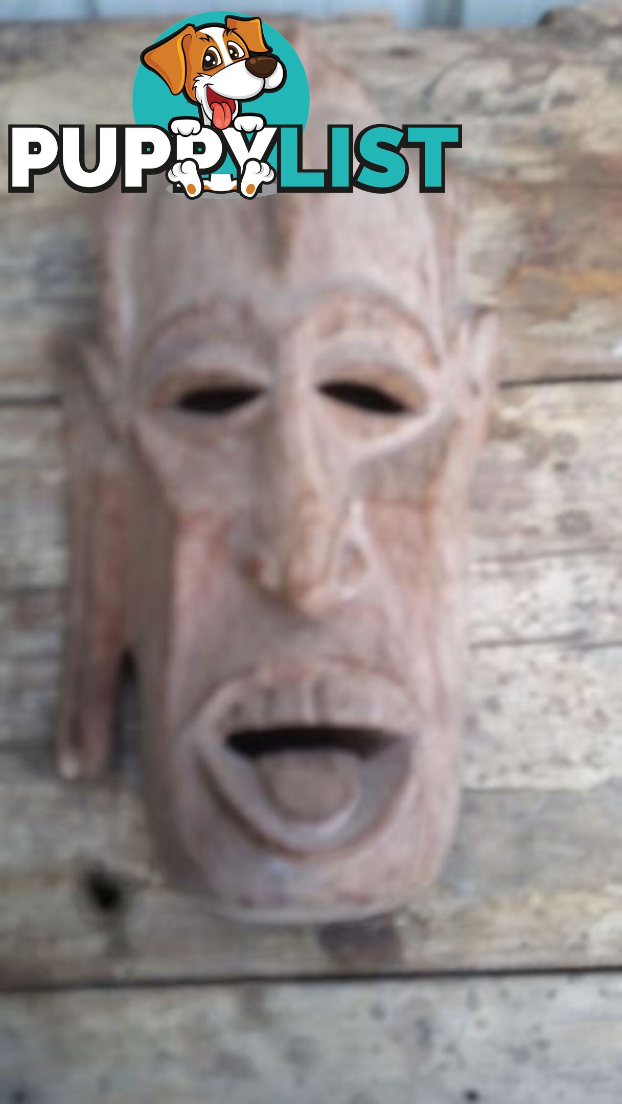 VINTAGE WOODEN MASK