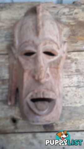 VINTAGE WOODEN MASK