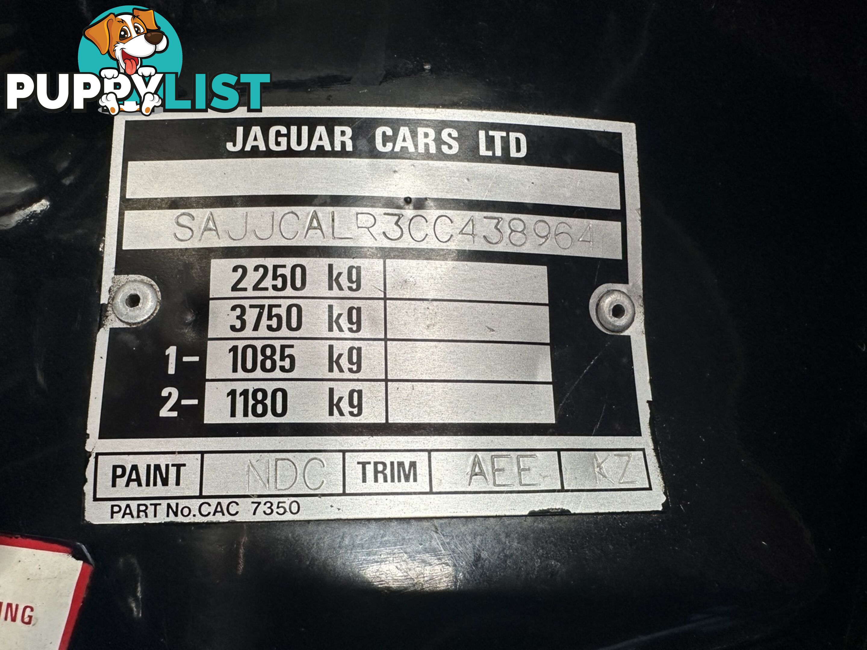 1986 JAGUAR XJ6  SERIES III SOVEREIGN SEDAN