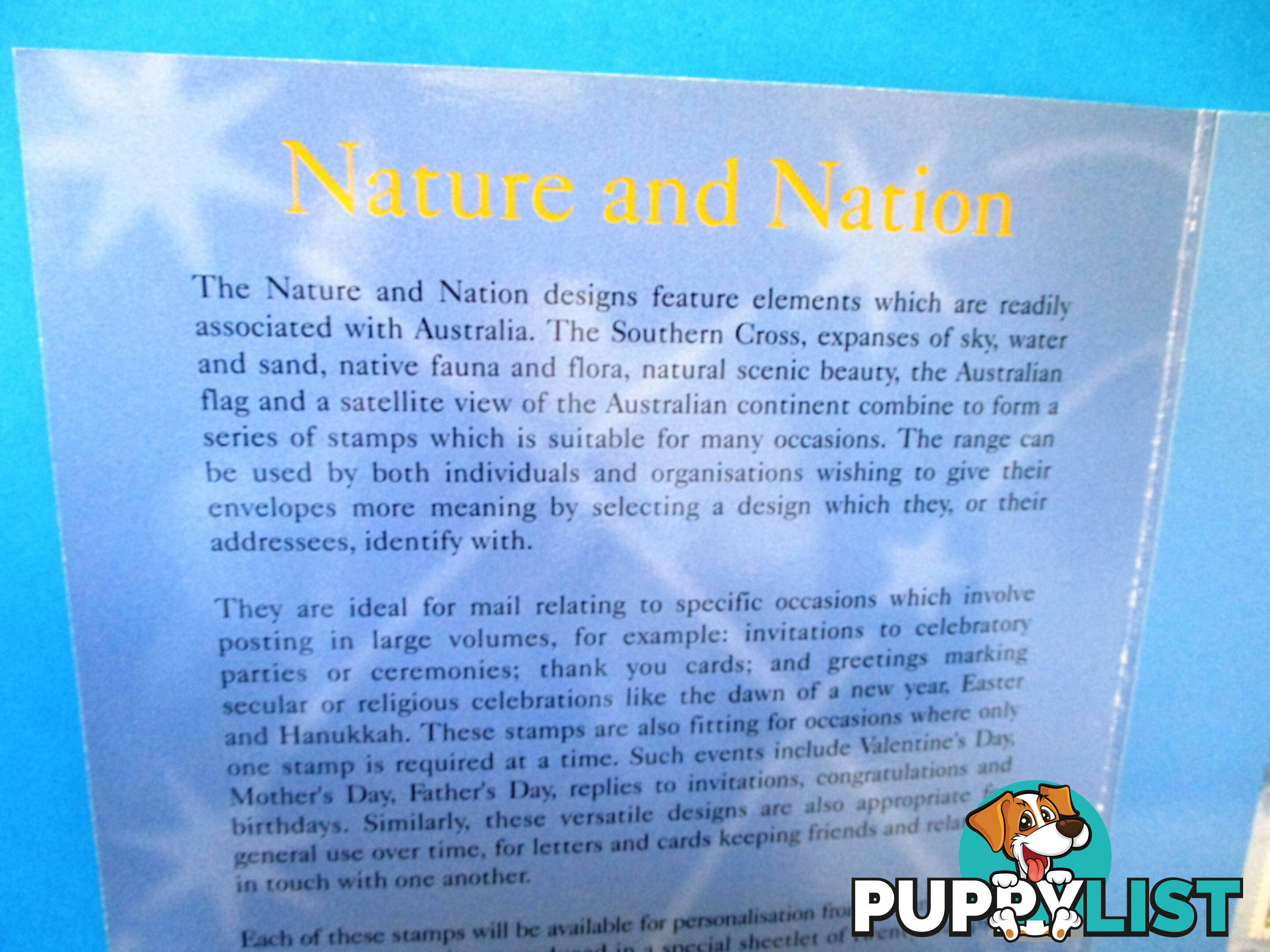 Stamp Booklet-Nature &amp; Nation-Woodcroft