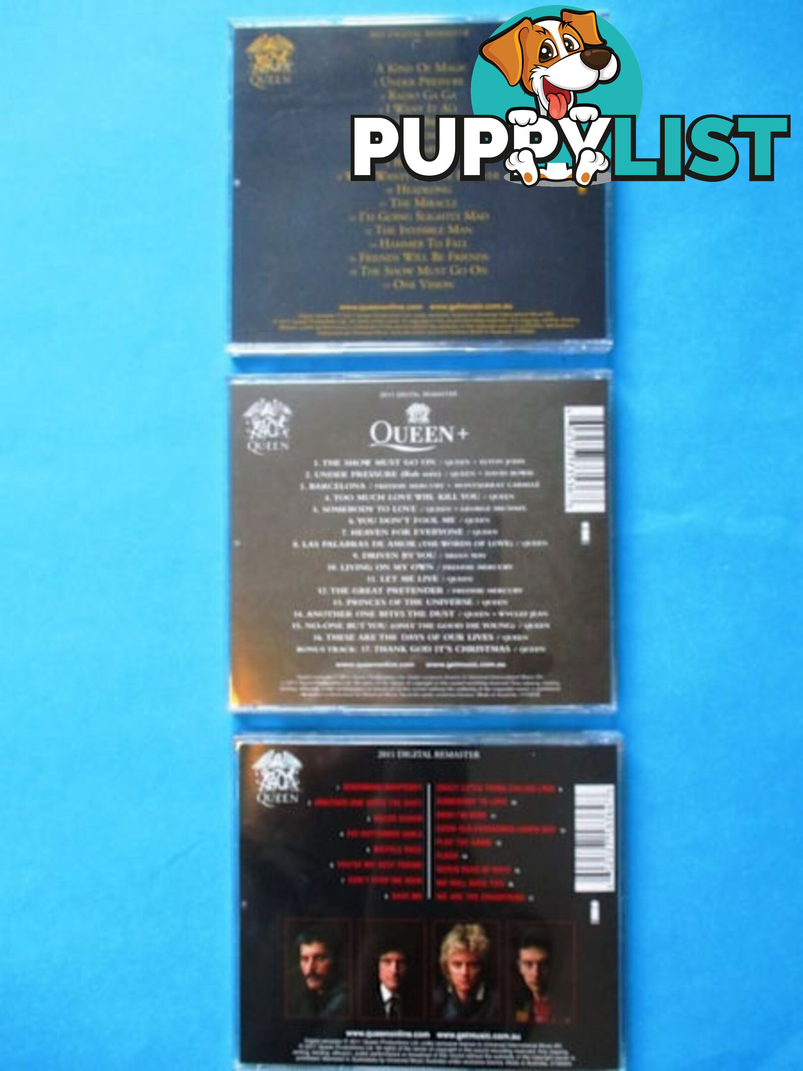 Queens Greatest Hits Platinum Collection VOL 1 2 3 Mint Cond-Woodcroft